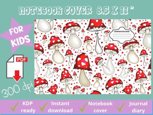 Mushroom Composition Notebook for KDP