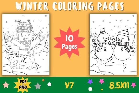 Winter Coloring Pages for Kids - V7